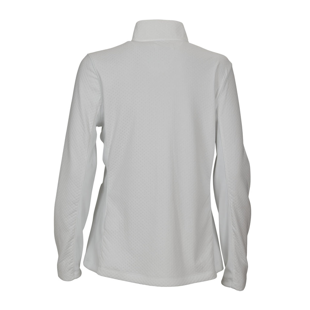 Greg Norman Women's White Embossed Dot Jacket
