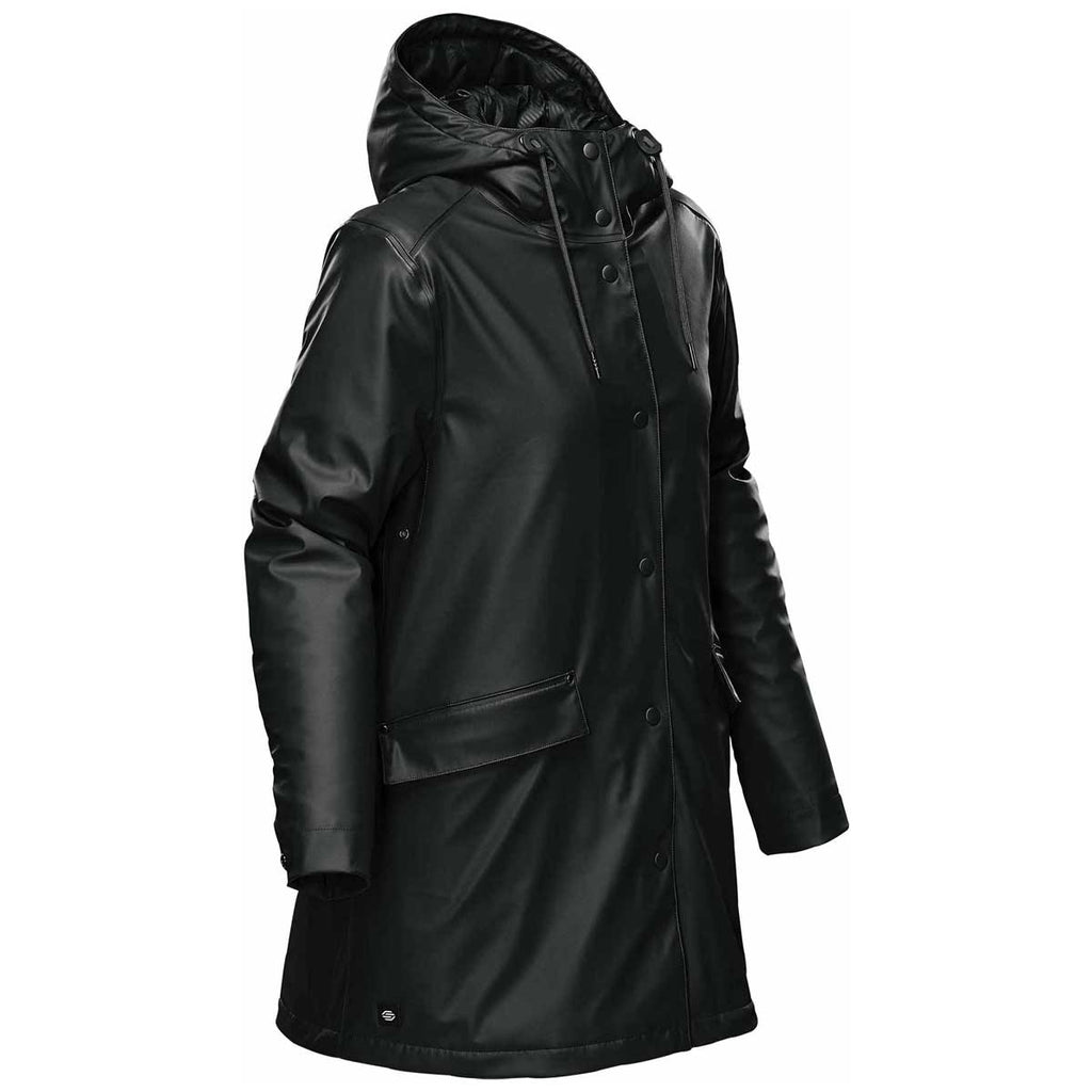 Stormtech Women's Black Waterfall Insulated Rain Jacket