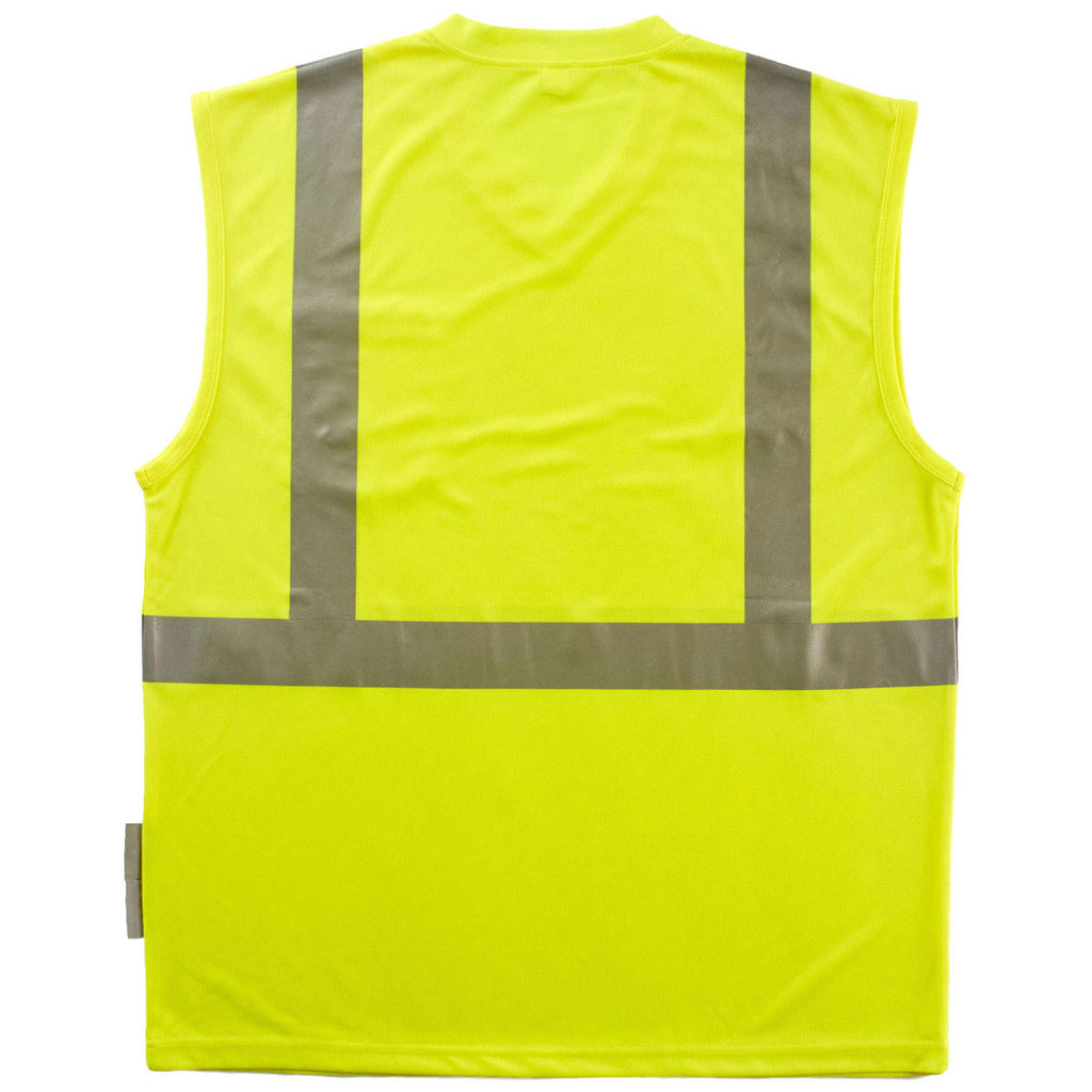 Xtreme Visibility Unisex Yellow Xtreme-Flex Class 2 Sleeveless T-Shirt
