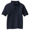 Port Authority Youth Navy Silk Touch Polo