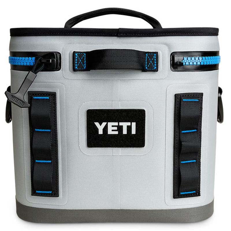 YETI Fog Grey/Tahoe Blue Hopper Flip 8 Cooler