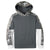 Sport-Tek Youth Dark Smoke Grey/Dark Smoke Grey Sport-Wick Mineral Freeze Fleece Colorblock Hooded Pullover