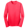 Sport-Tek Youth Hot Coral Long Sleeve PosiCharge Competitor Tee