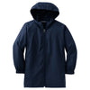 Sport-Tek Youth True Navy Hooded Raglan Jacket