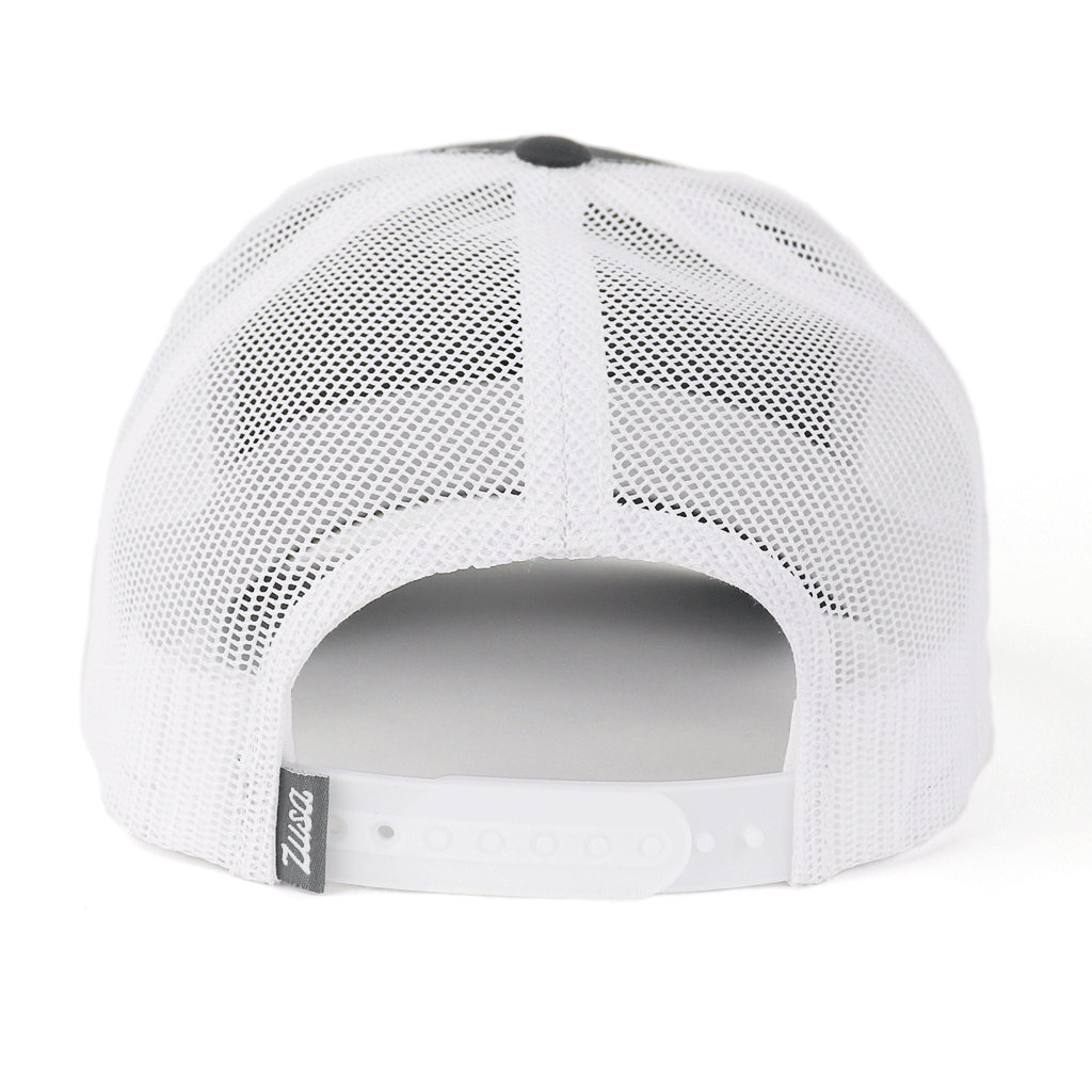 Rally Zusa Charcoal/White Open Road Trucker Cap