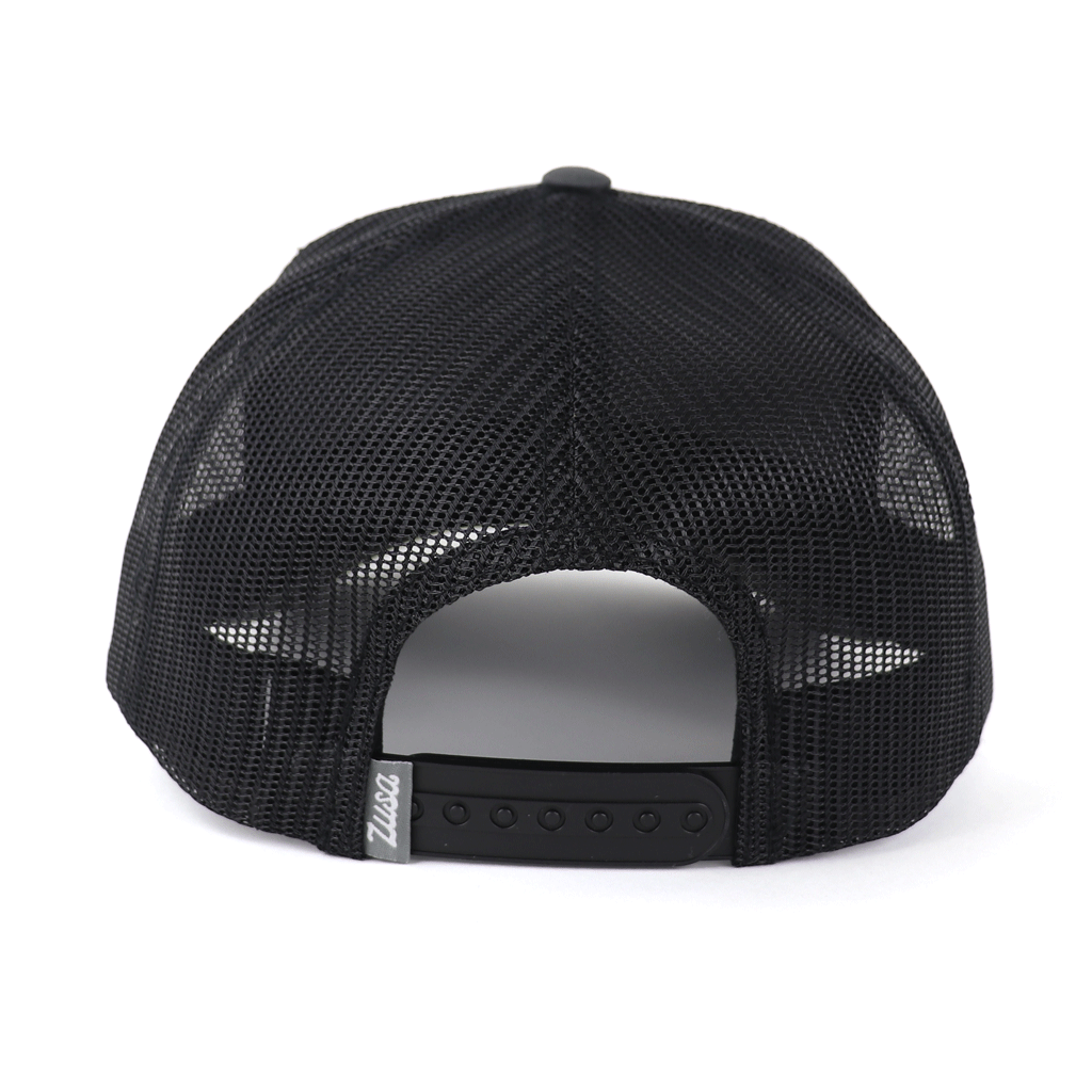 Rally Zusa Charcoal/Black Open Road Trucker Cap