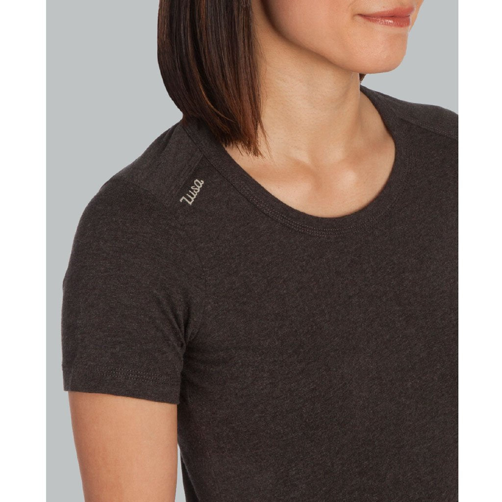 Rally Zusa Women's Black Heather Peachy Tee