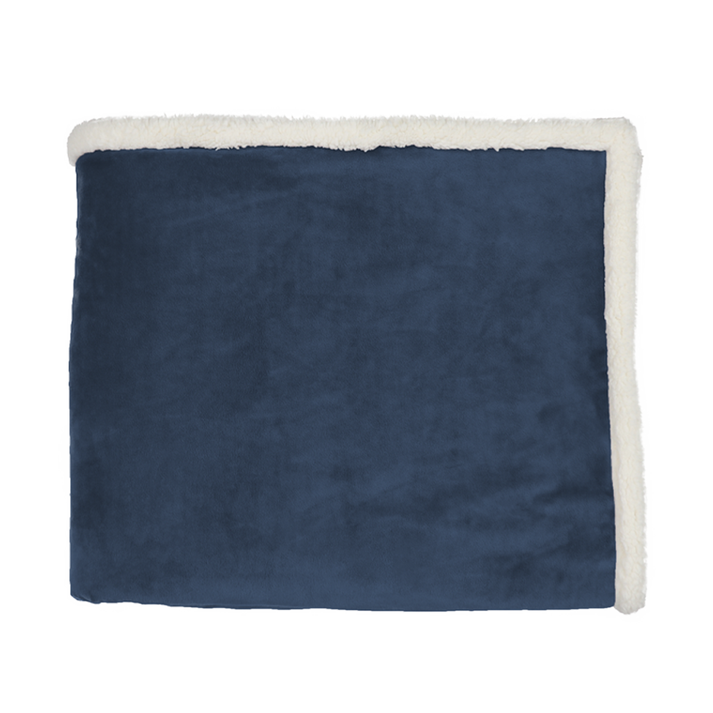 MerchPerks Zusa Navy/Ivory Oversized Sherpa ZZZs Blanket