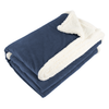MerchPerks Zusa Navy/Ivory Oversized Sherpa ZZZs Blanket