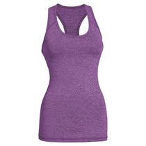 Expert Women's Purple Heather Eyelet Racerback Tank