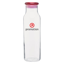 H2Go Red Vibe Glass Bottle 22 oz