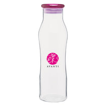 H2Go Fuchsia Vue Glass Bottle 20 oz