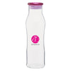 H2Go Fuchsia Vue Glass Bottle 20 oz