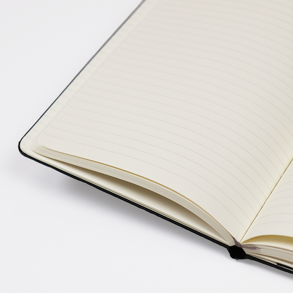 Moleskine Gift Set with White Large Hard Cover Ruled Notebook (5" x 8.25")