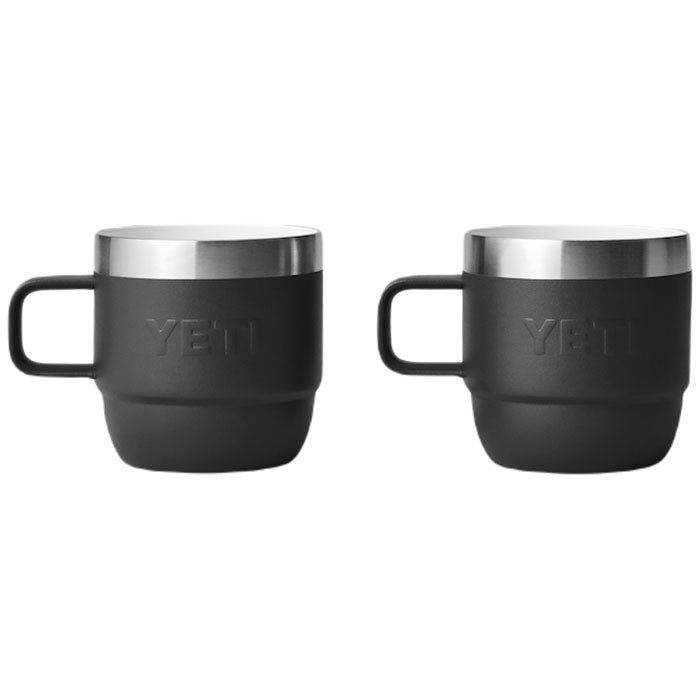YETI Black Rambler 6 oz Stackable Mug (2 Pack)