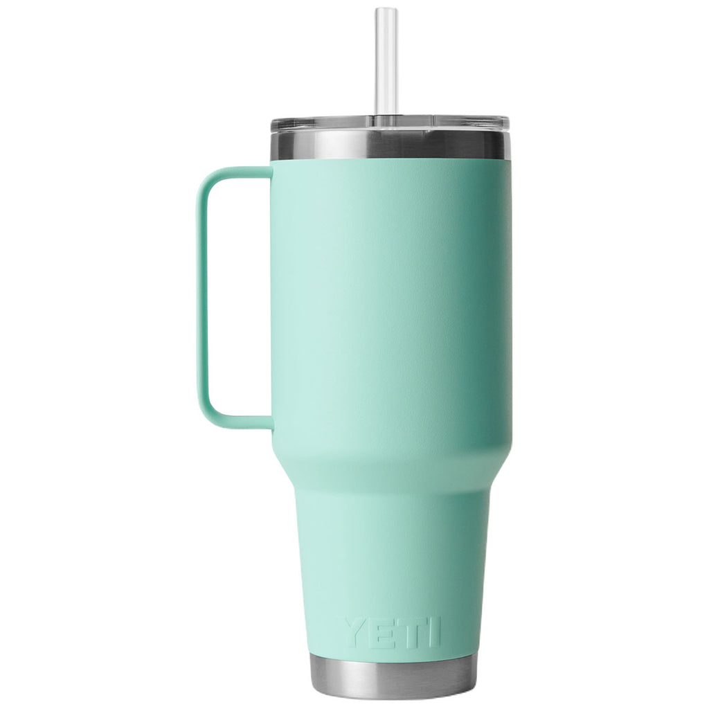 YETI Seafoam Rambler 42 oz Straw Mug W/Straw Lid